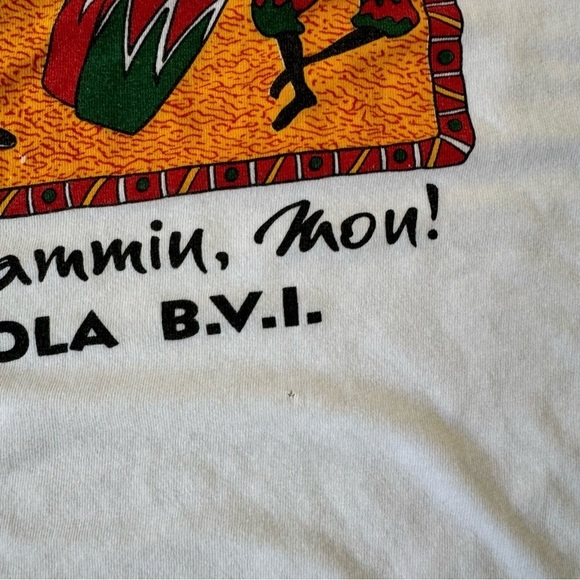 1990s Jamaica white t-shirt
We be Jammin! 
Fits mens L - Picture 4 of 5